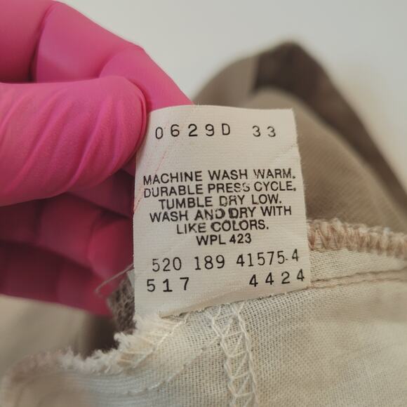 Vintage 70s Levi's 517 Sta-Prest Polyester Jeans 39x26 (Tag 42x32) USA Dacron - Picture 8 of 8